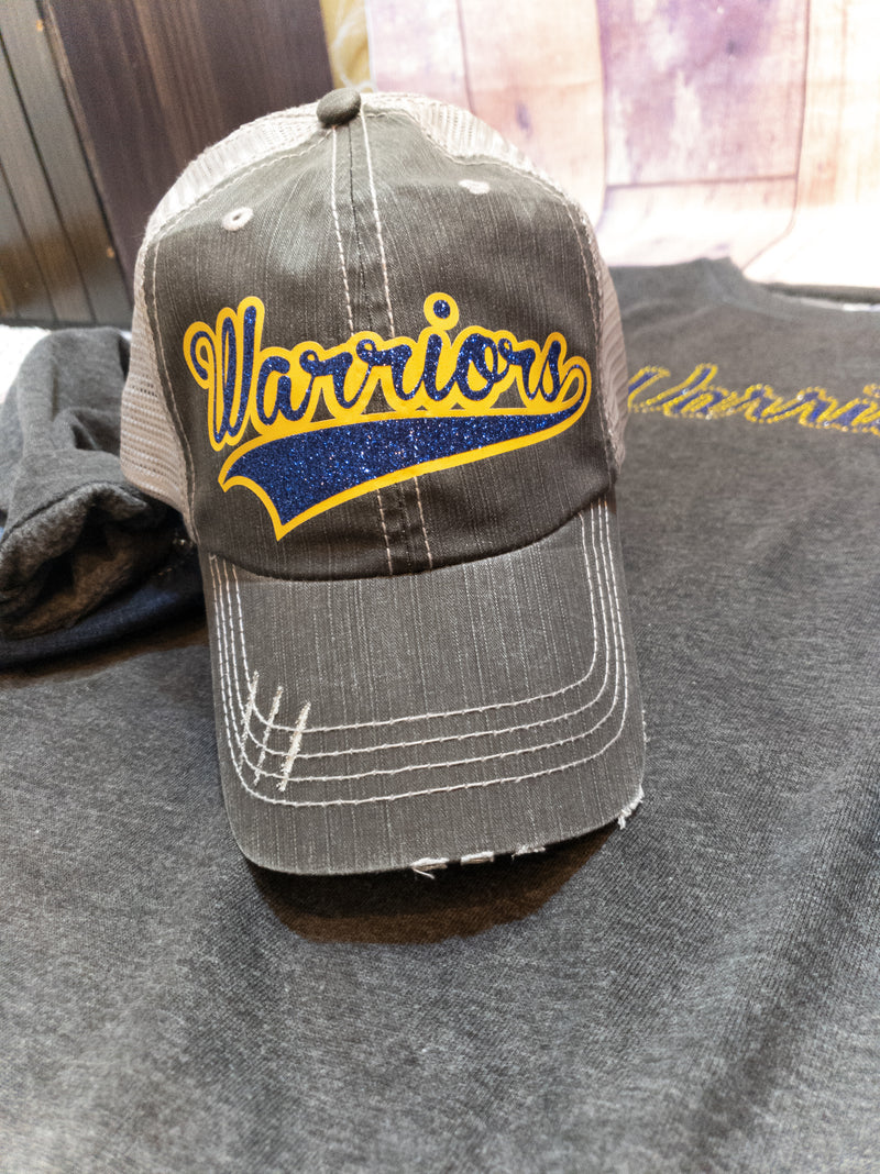 Warriors Blue and Gold Trucker Hat