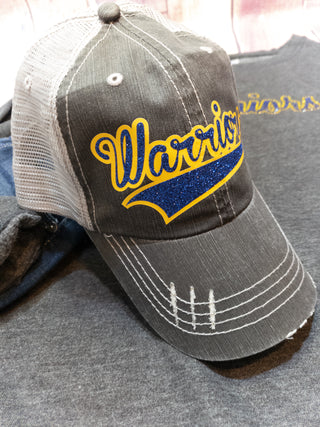 Warriors Blue and Gold Trucker Hat
