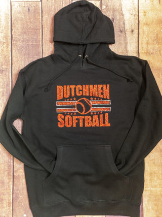 Dutchmen Softball Classic Rhinestone Hoodie