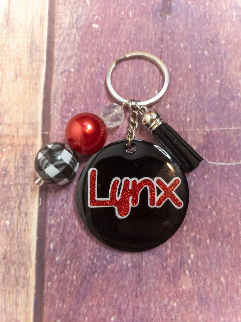 Lynx Black Gloss Keychain