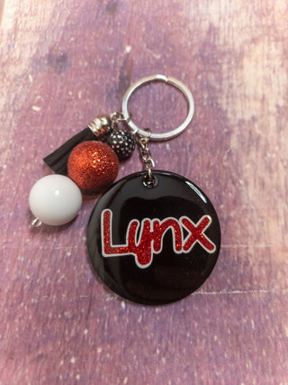 Lynx Black Gloss Keychain