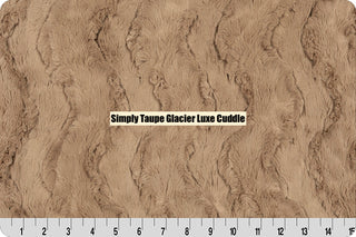 Natural Snowy Owl / Taupe Glacier Double Sided Minky Blanket - Baby Size to King Size