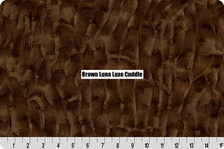 Coffee Fleece Blanket - Choose Size & Cuddle Minky Backing Options