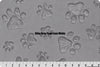 Red "PawSome" Paw Prints Blanket w/ Choice of Paw Print Embossed Minky Color - Choose Size & Pillow Covers