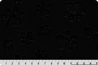 Paw Print Blanket w/ Choice of Paw Print Embossed Minky **Select Size**Can Add Embroidery