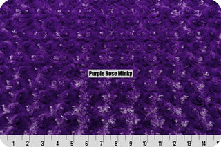 Zebra Minky Striped Blanket **Choose Color of Swirl Rose Minky & Size
