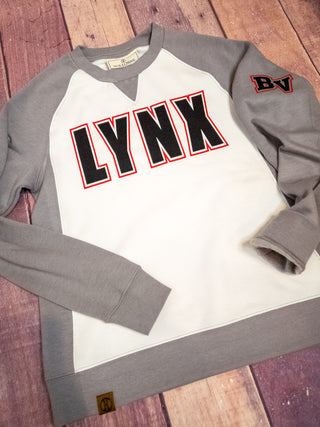 Lynx BV Gray League Crewneck - Ladies Fit