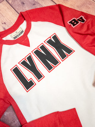Lynx BV Red League Crewneck - Ladies Fit