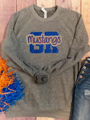 Mustangs GR Rhinestone Crewneck Sweatshirt