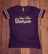New Ulm Dance Rhinestone Purple Jersey Tee