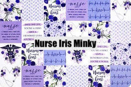 Purple Nurse Minky Blanket **Choose Size & Backing