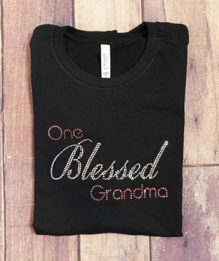One Blessed Grandma Rhinestone Tee