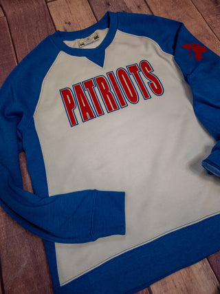 Patriots Blue League Crewneck - Ladies Fit
