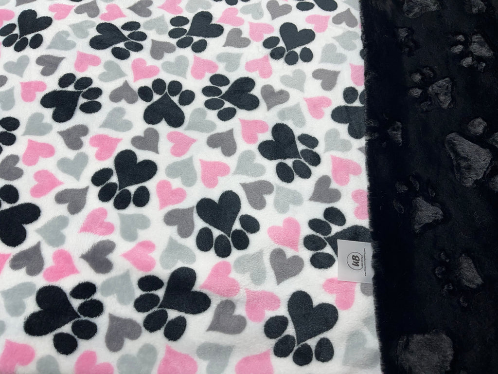Paw Print Lush Blanket *Ready To Ship