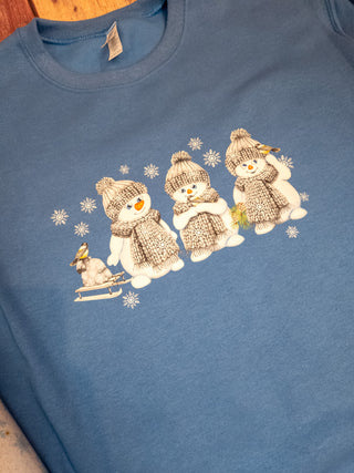 Adorable Snowmen Crewneck Sweatshirt