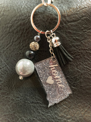 South Dakota Granite Sparkle Keychain