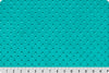 Teal Flowers Blooms Minky Blanket - Baby Size to King Size & Pillow Covers with Teal Minky