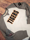 Tigers Gray League Crewneck - Ladies Fit