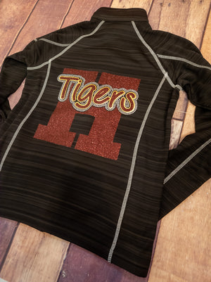 Tigers H Rhinestone Full Zip Jacket