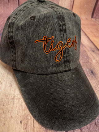Tigers Baseball Hat - Black & Orange