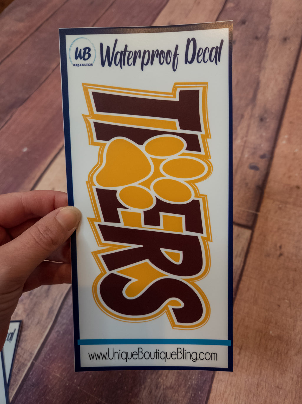 Tigers Maroon & Gold Decal
