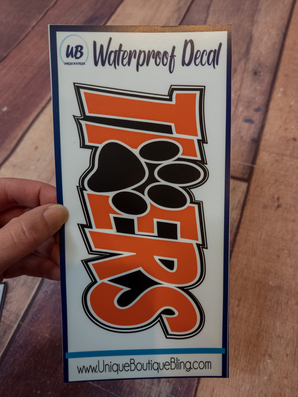 Tigers Orange & Black Decal