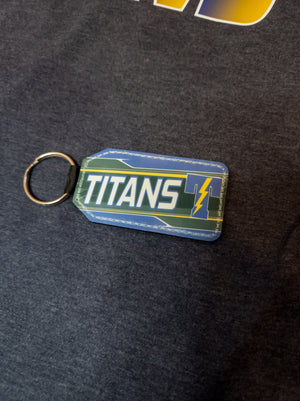 Titans Leather Keychain