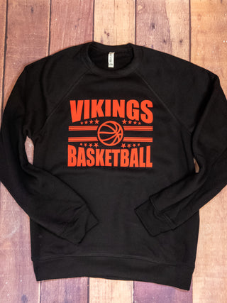 Vikings Basketball Crewneck Sweatshirt
