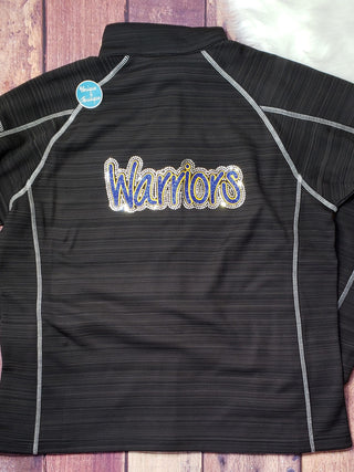 Warriors Rhinestone Full Zip Jacket