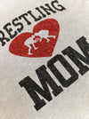 Wrestling Mom Tee - Red Sparkle
