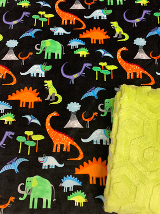 Dinosaurs Minky Blanket