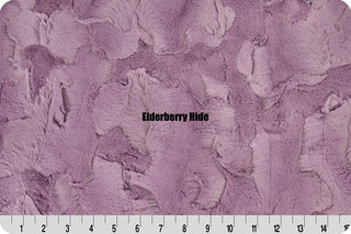 Light Purple Snowy Owl Minky w/ Elderberry Hide Blanket - Baby Size to King Size